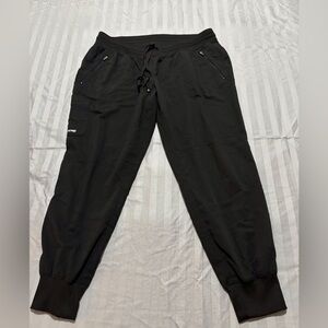 Grey's Anatomy Eden 5-Pocket Mid-Rise Jogger Pant (Black) - Large Petite